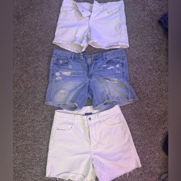 American Eagle high-waisted midi shorts size 16 - Picture 1 of 1